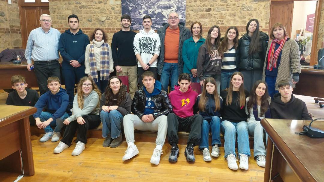 Ιταλοί μαθητές του Προγράμματος ERASMUS + στο Δημαρχείο Βέροιας