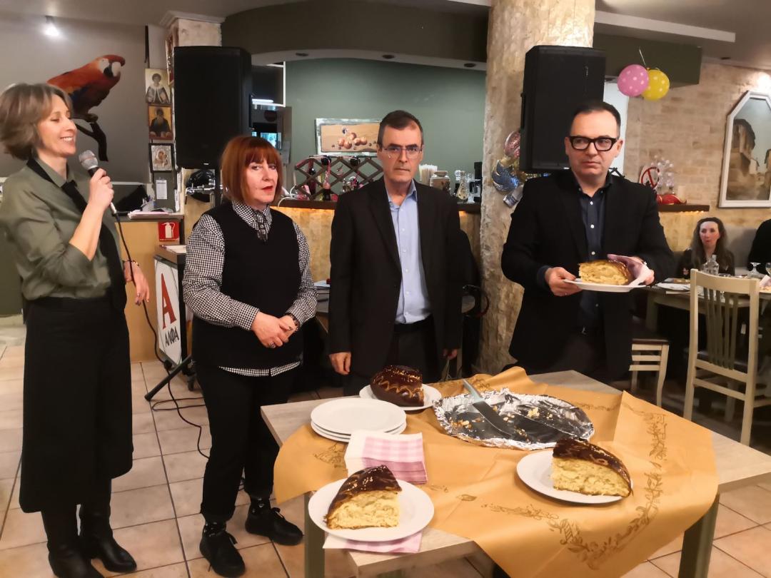 Κοπή Πρωτοχρονιάτικης Βασιλόπιτας  των εργαζομένων της Διεύθυνσης Προσχολικής Αγωγής και Αθλητισμού του Δήμου