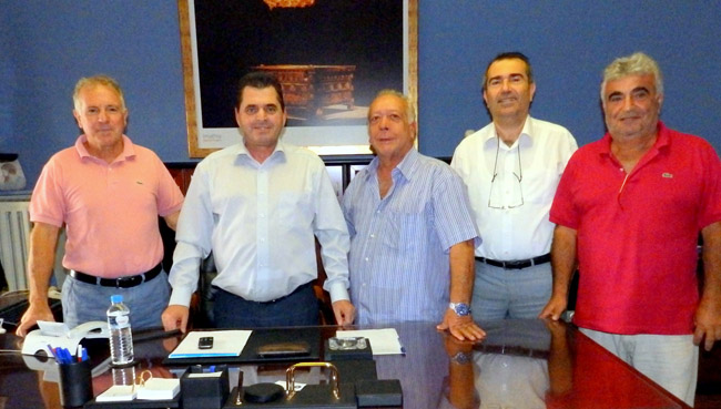 Ευχετήρια επίσκεψη στον αντιπεριφερειάρχη κ.Κώστα Καλαϊτζίδη των προέδρων των ΚΤΕΛ