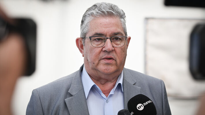 Ο ΓΓ της ΚΕ του ΚΚΕ Δ. Κουτσούμπας στο συλλαλητήριο στη ΔΕΘ