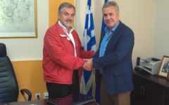   Συνάντηση του Διευθυντή Πρωτοβάθμιας Εκπαίδευσης Ημαθίας Διονύση Διαμαντόπουλου με τον Αντιδήμαρχο Παιδείας του Δήμου Βέροιας Σοφιανίδη Γεώργιου