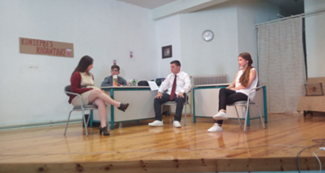 «Ο Αχόρταγος» του Δημήτρη Ψαθά από την θεατρική ομάδα του 6ου ΓΥΜΝΑΣΙΟΥ ΒΕΡΟΙΑΣ