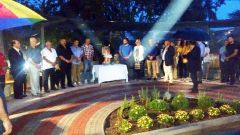 Εγκαίνια του έργου ανάπλασης του περιβάλλοντος χώρου του Σιδ. Σταθμού Νάουσας