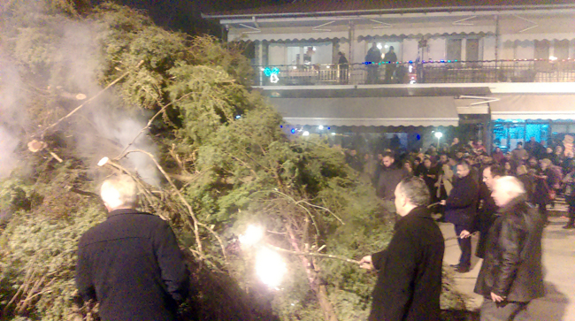 Αναμμα κέδρων στη Φυτειά!