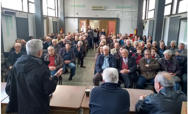 Σύσκεψη συνταξιούχων στη Νάουσα 