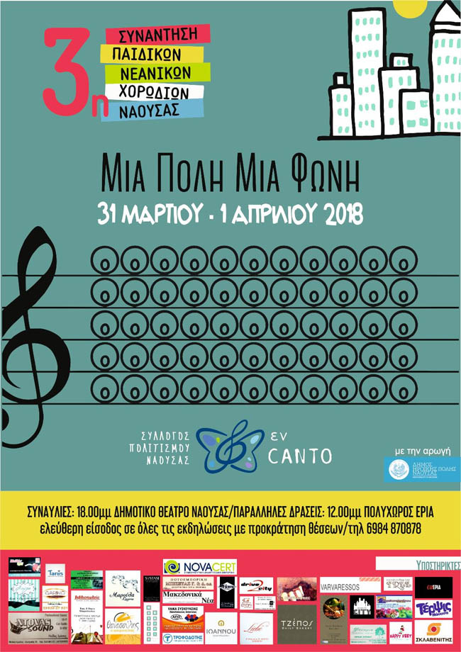 3η Συνάντηση Παιδικών Νεανικών Χορωδιών στη Νάουσα