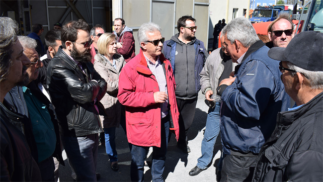 Στην κινητοποίηση της ΕΒΖ κλιμάκιο του ΚΚΕ