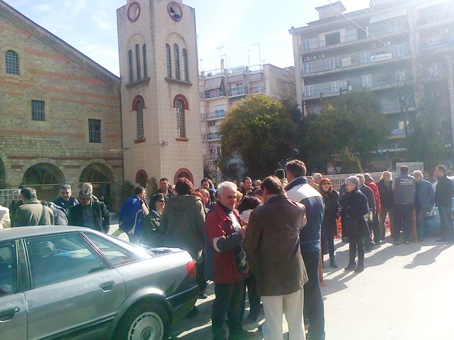 Συγκέντρωση διαμαρτυρίας επαγγελματιών στη Βέροια