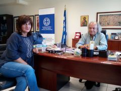 Επίσκεψη Φρ. Καρασαρλίδου στον Περιφερειακό Δ/ντή Εκπαίδευσης για θέματα παιδείας του νομού μας