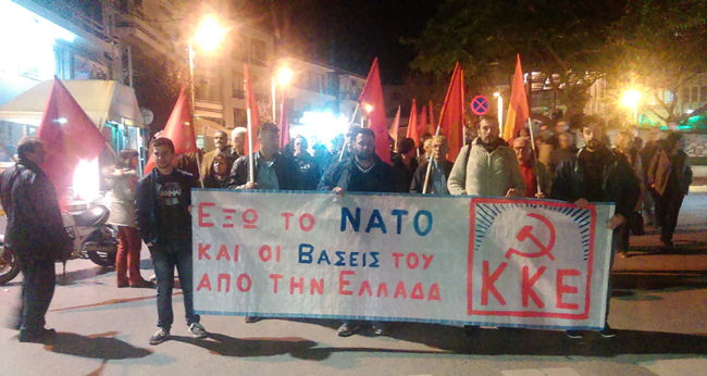  Δυναμική συγκέντρωση του ΚΚΕ στη Βέροια ενάντια στα σχέδια της κυβέρνησης για επέκταση και δημιουργία νέων αμερικανοΝΑΤΟικών βάσεων
