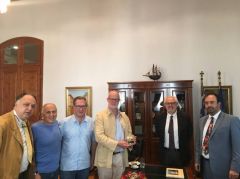 Συνάντηση Δημάρχου Βέροιας με τον Κόμη του Σαιντ Άντριους και το Γ.Γ. της Οικουμενικής Ομοσπονδίας Κωνσταντινουπολιτών
