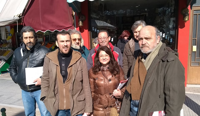 Περιοδεία της ΛΑΙΚΗΣ ΣΥΣΠΕΙΡΩΣΗΣ στη Λαϊκή αγορά της Αλεξάνδρειας