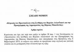 ΕΝΤΑΞΗ    ΣΤΟ   ΝΑΤΟ   ΤΗΣ  «ΔΗΜΟΚΡΑΤΙΑΣ  ΒΟΡΕΙΑΣ ΜΑΚΕΔΟΝΙΑΣ»,  ΒΟΥΛΗ ΤΩΝ ΕΛΛΗΝΩΝ