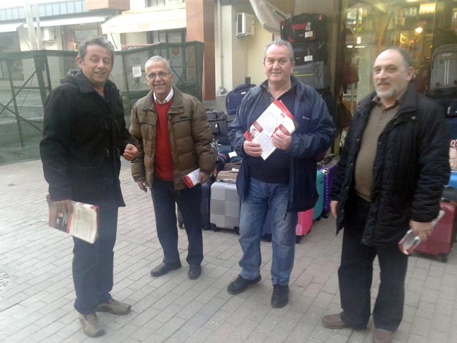Περιοδεία της Λαϊκής Συσπείρωσης στην αγορά της Βέροιας
