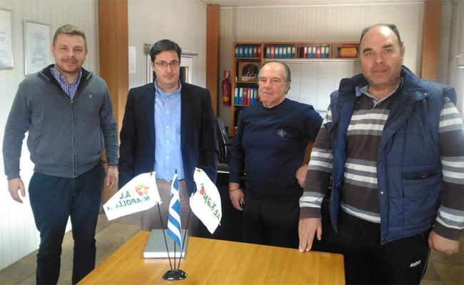 Επίσκεψη Ν. Μπρουσκέλη υποψήφιου βουλευτή του ΚΙΝΑΛ στον πρότυπο Αγροτικό Συνεταιρισμό Κουλούρας «Απόλλων»