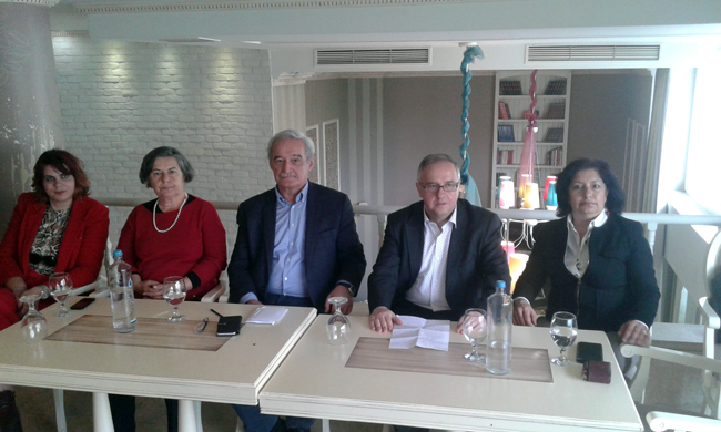 Ο ευρωβουλευτής της ΛΑΕ Νίκος Χουντής στην Ημαθία