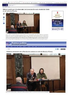  Διεθνής προβολή της εκδήλωσης για τα 60 χρόνια από την Επανάσταση στην Κούβα που διοργάνωσε η εφημερίδα «Η ΑΛΛΗ ΑΠΟΨΗ» στη Βέροια