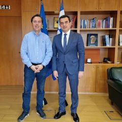 Συνάντηση Ν. Καρανικόλα δήμαρχου Νάουσας  με τον Υπουργό Περιβάλλοντος και Ενέργειας