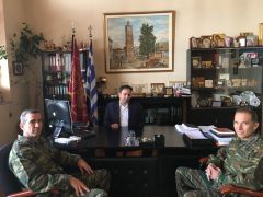 Συνάντηση Δημάρχου Βέροιας με το νέο Διοικητή της 1ης Μεραρχίας Πεζικού 